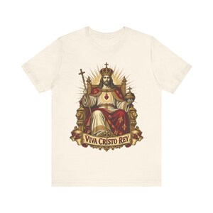 Christ the King Shirt | Catholic T-Shirt | Gift for Dad | Viva Cristo Rey, Cristero Martyrs and Sacred Heart image 4