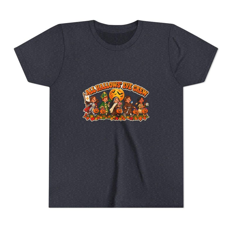 Camiseta infantil de Halloween con diseño de cinco pequeños santos (tallas juveniles) imagen 6