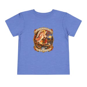 Kleinkind-T-Shirt mit Engel-Gottes-Gebet, Schutzengel-Shirt, Mein lieber Schutzengel, katholisches Geschenk für Kleinkinder, Vintage-Herbstkunst Bild 11