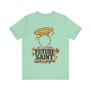 Maglietta da futuro santo, fascia per capelli con aureola dorata, costume cattolico di Halloween (in fase di realizzazione) immagine 7