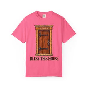 Maglietta "Bless This House Comfort Colors" / Maglietta cattolica per l'Epifania / Regalo per l'inaugurazione della casa / Benedizione della porta con il gesso 20 cm M B 27 immagine 13