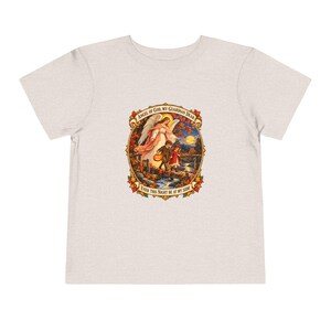 Kleinkind-T-Shirt mit Engel-Gottes-Gebet, Schutzengel-Shirt, Mein lieber Schutzengel, katholisches Geschenk für Kleinkinder, Vintage-Herbstkunst Bild 5