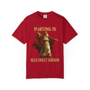 Parting Is Such Sweet Sorrow Comfort Colors Shirt | Funny Christian Moses T-Shirt | Gift for Book Lover | Moses with Staff image 9