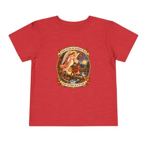 Kleinkind-T-Shirt mit Engel-Gottes-Gebet, Schutzengel-Shirt, Mein lieber Schutzengel, katholisches Geschenk für Kleinkinder, Vintage-Herbstkunst Bild 17