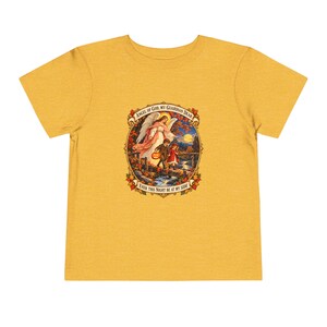 Kleinkind-T-Shirt mit Engel-Gottes-Gebet, Schutzengel-Shirt, Mein lieber Schutzengel, katholisches Geschenk für Kleinkinder, Vintage-Herbstkunst Bild 8