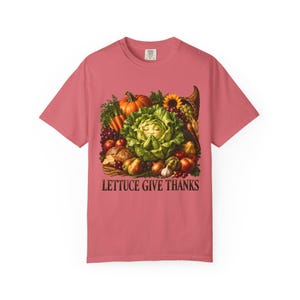 Lettuce Give Thanks Comfort Colors Shirt | Funny Christian Thanksgiving T-Shirt | Gift for Gardener | Harvest Cornucopia image 14