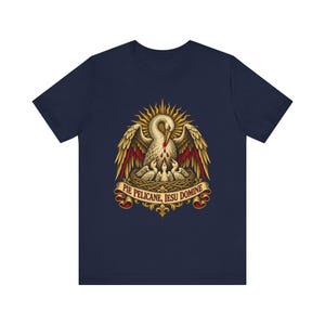 Eucharist Shirt | Catholic T-Shirt | First Communion Gift for Dad | Pie Pelicane, Pelican in Her Piety image 5
