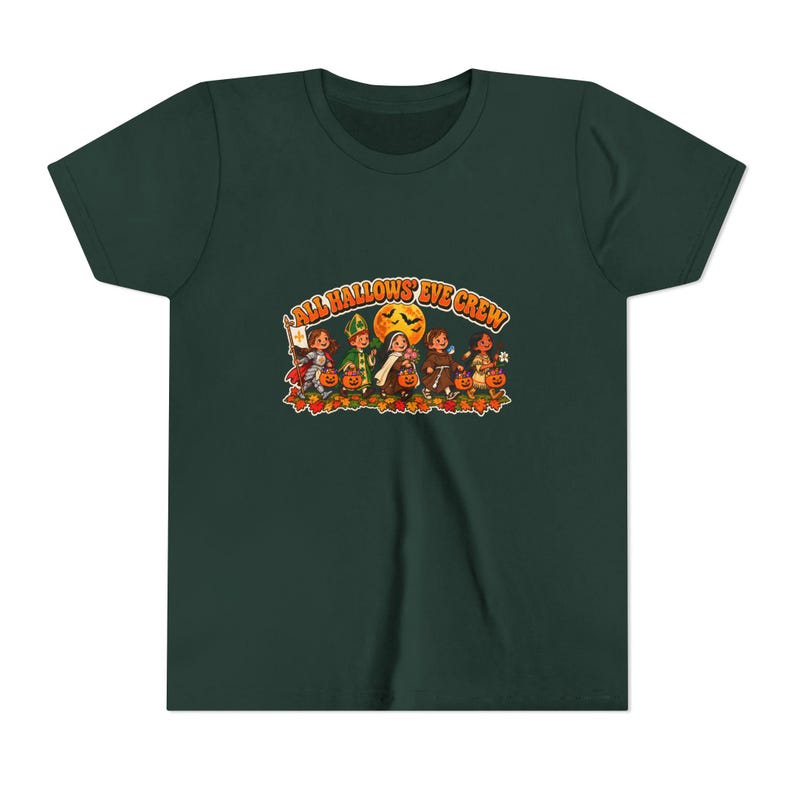 Camiseta infantil de Halloween con diseño de cinco pequeños santos (tallas juveniles) imagen 4