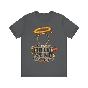 Maglietta da futuro santo, fascia per capelli con aureola dorata, costume cattolico di Halloween (in fase di realizzazione) immagine 6