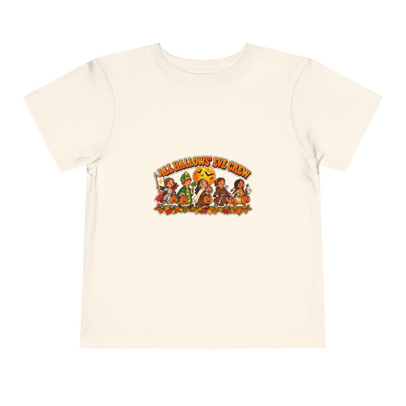 Kleinkind-T-Shirt mit Heiligenmotiven zum Allerheiligenabend, katholisches Halloween-Geschenk Bild 2