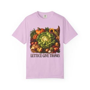 Lettuce Give Thanks Comfort Colors Shirt | Funny Christian Thanksgiving T-Shirt | Gift for Gardener | Harvest Cornucopia image 11