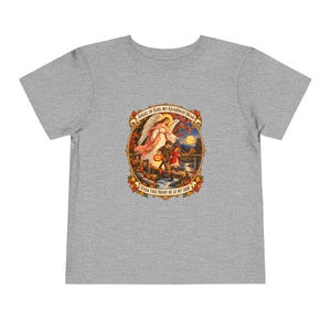 Kleinkind-T-Shirt mit Engel-Gottes-Gebet, Schutzengel-Shirt, Mein lieber Schutzengel, katholisches Geschenk für Kleinkinder, Vintage-Herbstkunst Bild 10