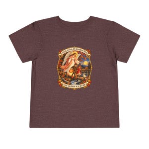 Kleinkind-T-Shirt mit Engel-Gottes-Gebet, Schutzengel-Shirt, Mein lieber Schutzengel, katholisches Geschenk für Kleinkinder, Vintage-Herbstkunst Bild 18