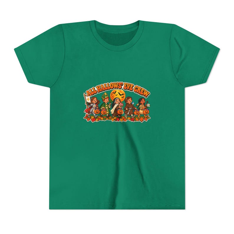 Camiseta infantil de Halloween con diseño de cinco pequeños santos (tallas juveniles) imagen 3