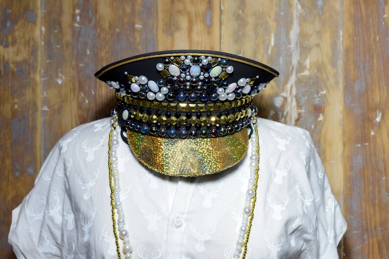 bedazzled captain hat