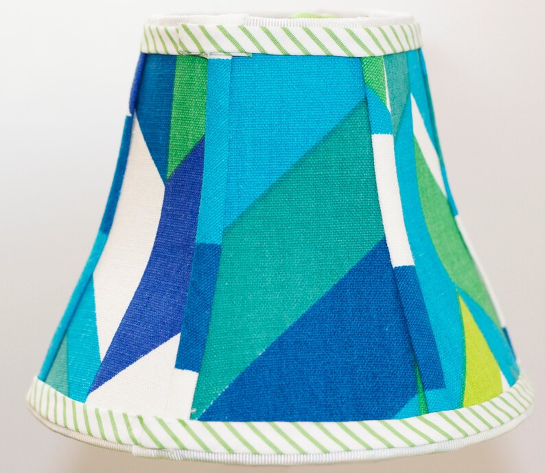 Handmade Chandelier Lamp Shades Hexagon Lamp Shade Blue Etsy