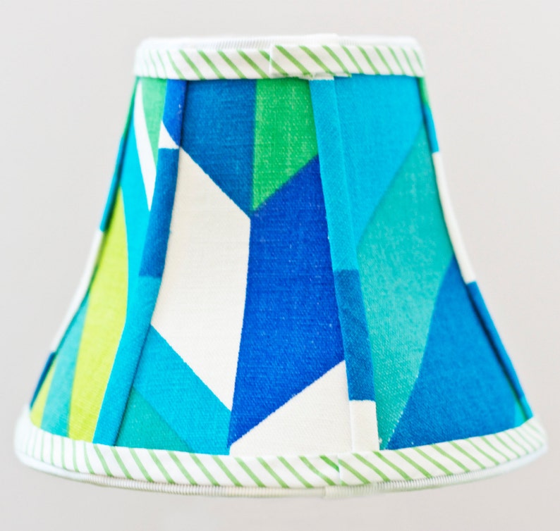 Handmade Chandelier Lamp Shades Hexagon Lamp Shade Blue Etsy