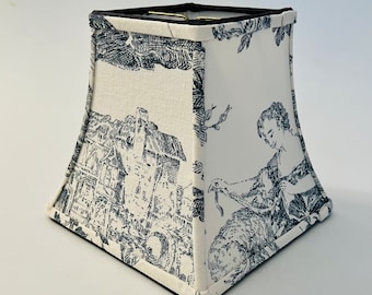 toile lamp shade, navy and white toile lamp shade, navy and white lamp shade