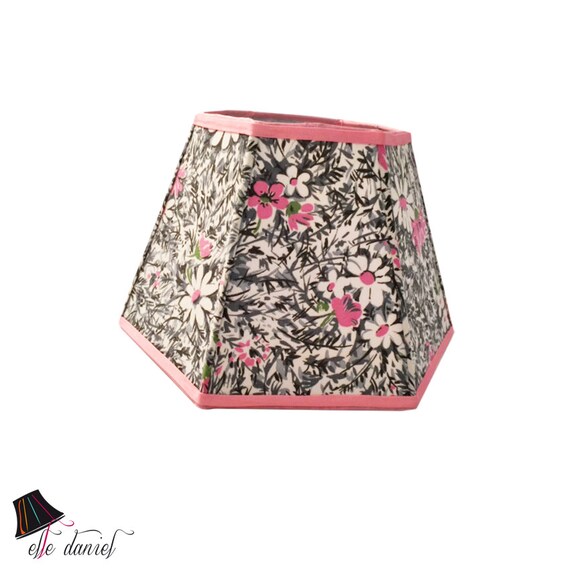white floral lamp shade