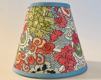 floral lampshade, coulis lampshade, small lampshade, pastel lampshade