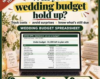 Wedding Budget Spreadsheet Google Sheets, Wedding Budget Planner, Wedding Expense Tracker, Guest Cost Per Head, Wedding Payment Tracker