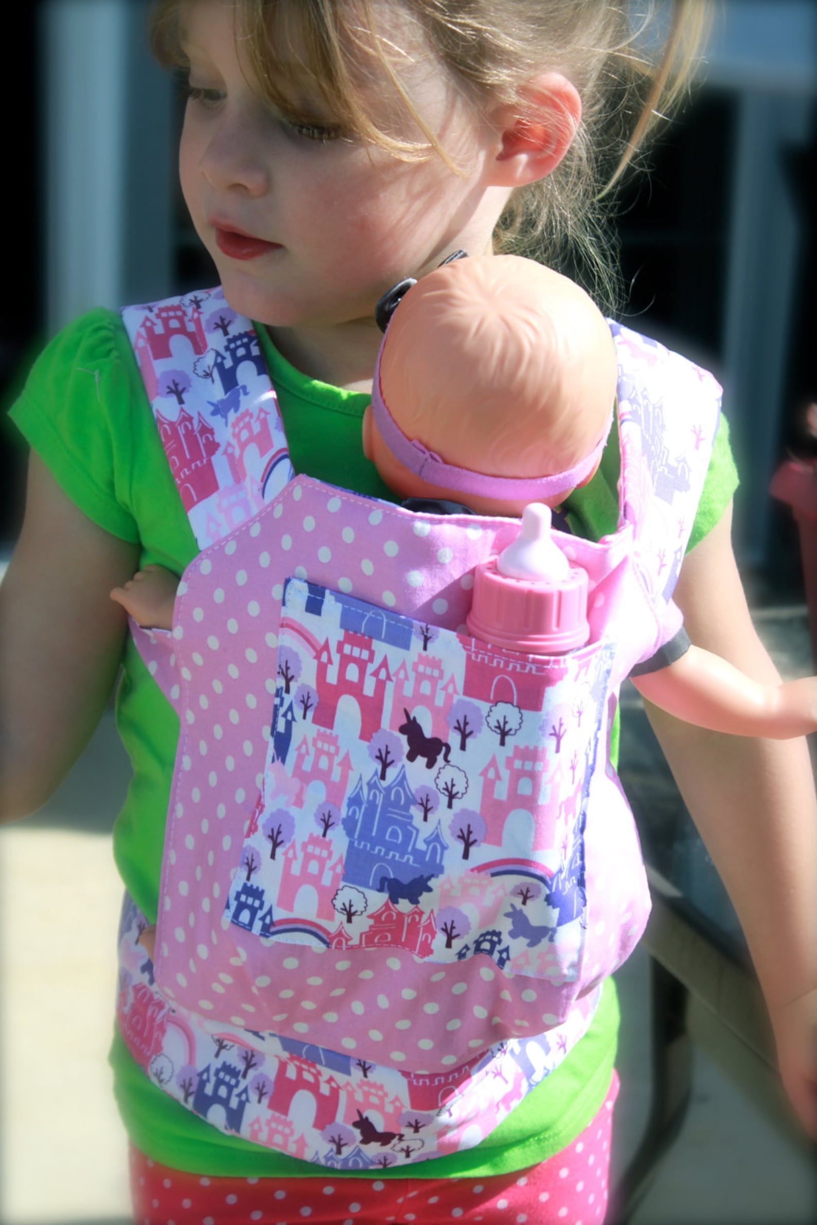 Just Like Mommy Baby Doll Carrier for Kids in Pink & Purple Etsy