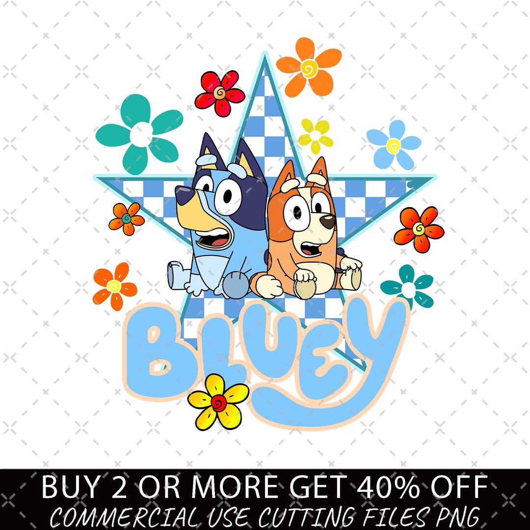 Cute Spring Bluey Dog PNG, Bluey Birthday Png, Bluey Dog Png, Birthday ...