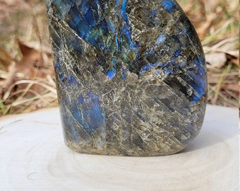 3.5" Labradorite Polished Crystal  - One (1) Large Polished Labradorite Stone