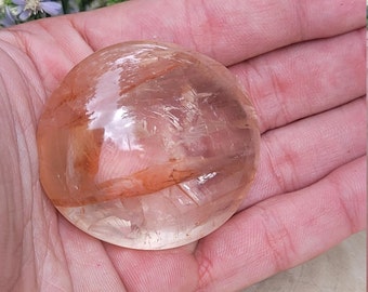 89g Fire Quartz - One(1) Fire Quartz Palm Stone