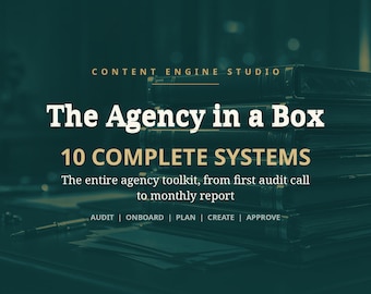Social Media Manager Bundle, Agency in a Box Toolkit, SMM Business Starter Kit, Client Systems, Content Bundle