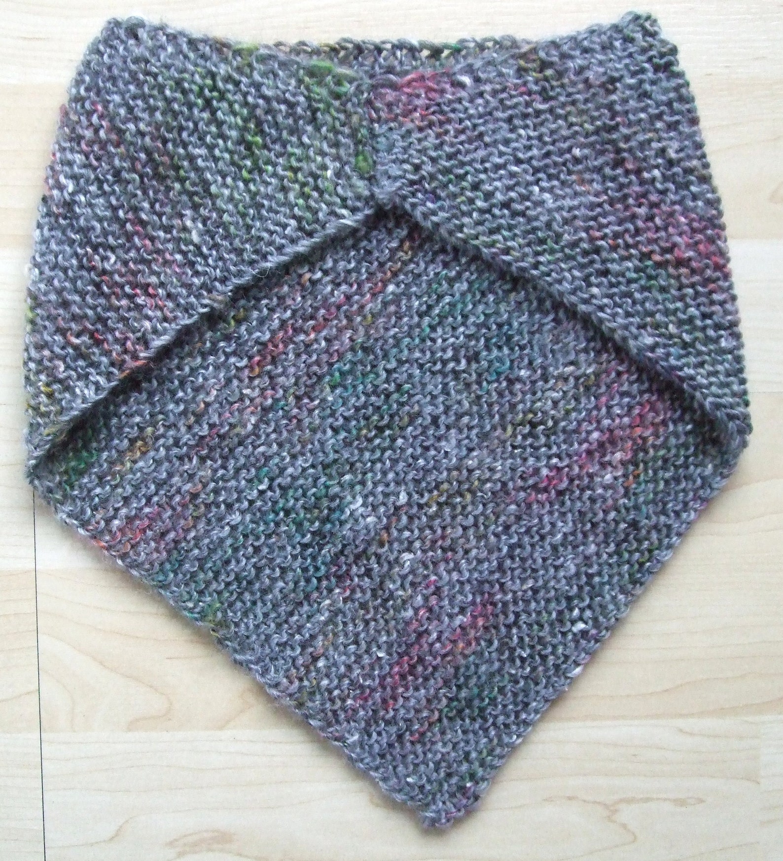 Easy Knit Cowl Bandana Style Pattern One Skein Beginner - Etsy