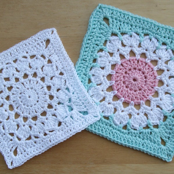 Crochet Pattern Flower Granny Square Pattern PDF tutorial Digital download