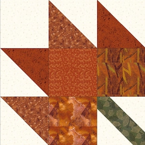 Foundation Piecing Block Paper Piecing Block Maple Leaf Instant Download