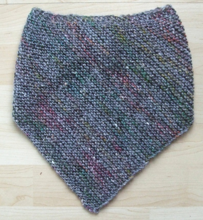 Easy Knit Cowl Bandana Style Pattern One Skein Beginner - Etsy