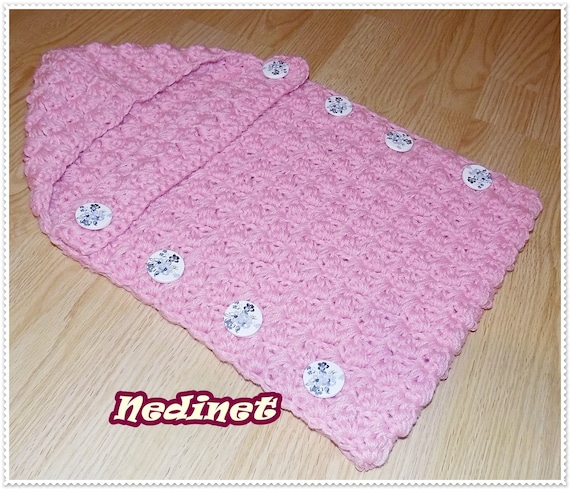 crochet baby swaddle