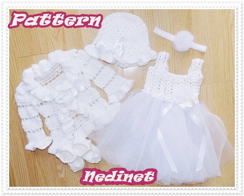White Baby Dresses Crochet Pattern Crochet Baby Dress Etsy