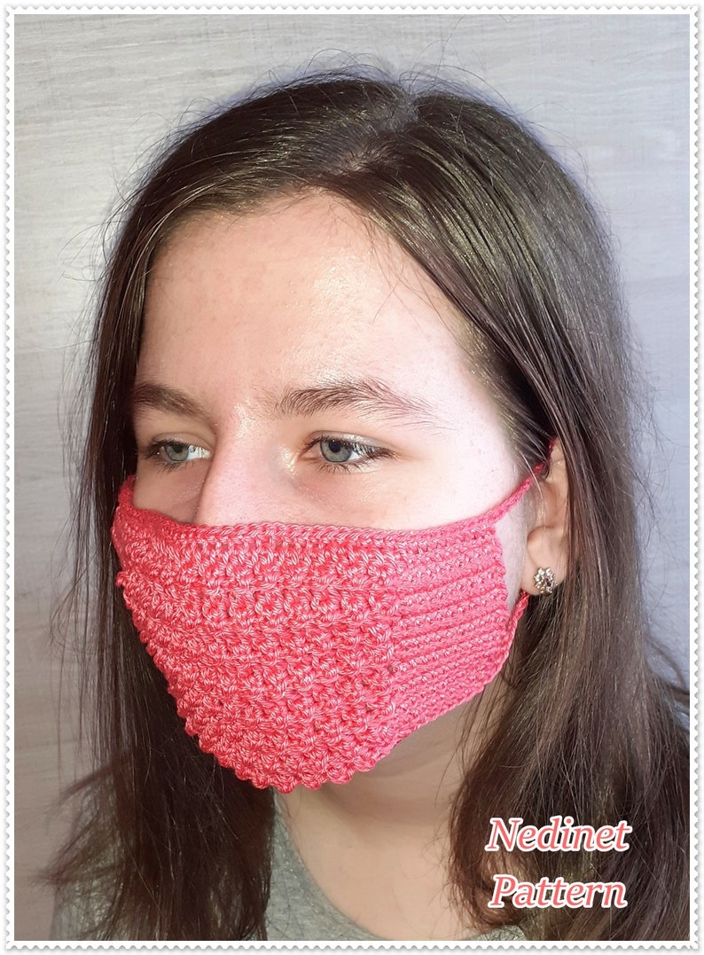 Crochet Face Mask Face Mask Crochet Pattern Handmade Face Etsy