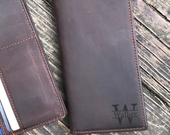 Anniversary Gifts for Him, Christmas Gift for Men,  Mens Wallet,Engraved Wallet,Leather Custom Wallet, Boyfriend Gift for Men Gift for Dad