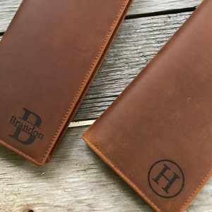 Cartera para hombre, Cartera personalizada para hombre Cartera de cuero Cartera larga para hombre Regalo para hombre Novio Cumpleaños Aniversario Regalos para hombre Cartera personalizada