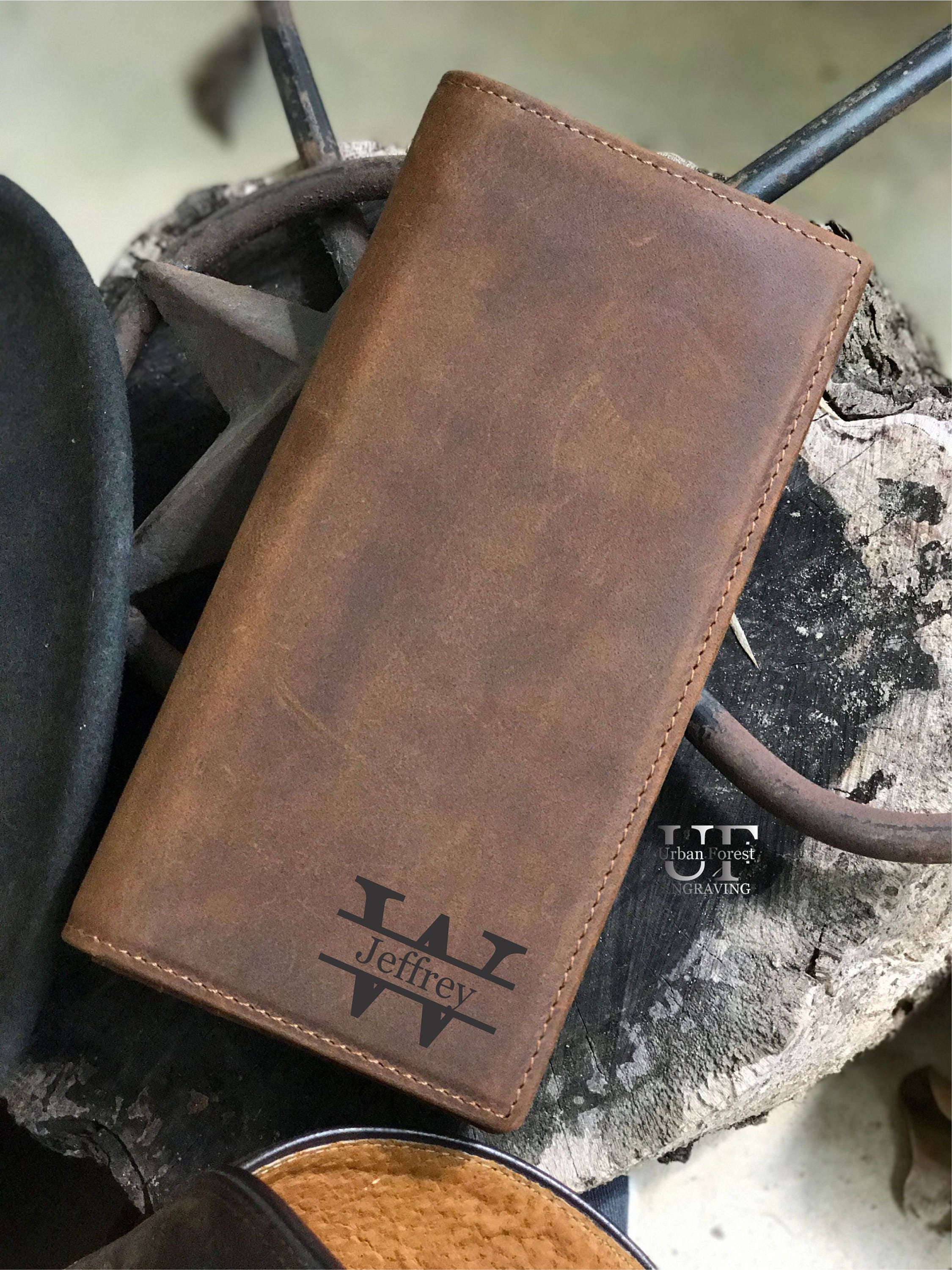 Luxury Men's wallet Long Leather Wallet Wrist Clutch Card Handbag Large  Capacity