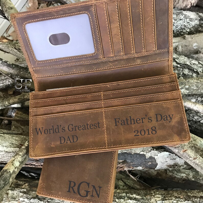 Gifts for Men Mens Leather Wallet Personalized Wallet Gifts Etsy