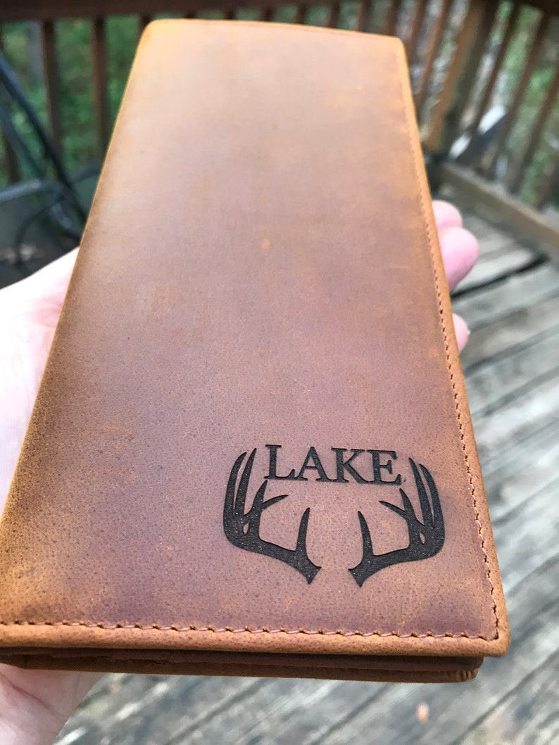 Leather Gifts for Men Engraved Leather Wallet Christmas Gifts Etsy