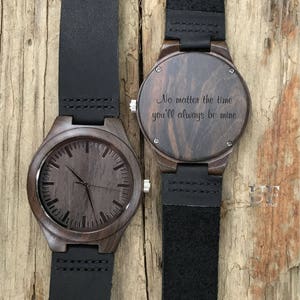 Husband Anniversary Gift for Him, Mens Watch Personalized Boyfriend Gift for Men Engraved Mens Watch 5 Year Anniversary Gifts for Men Gift