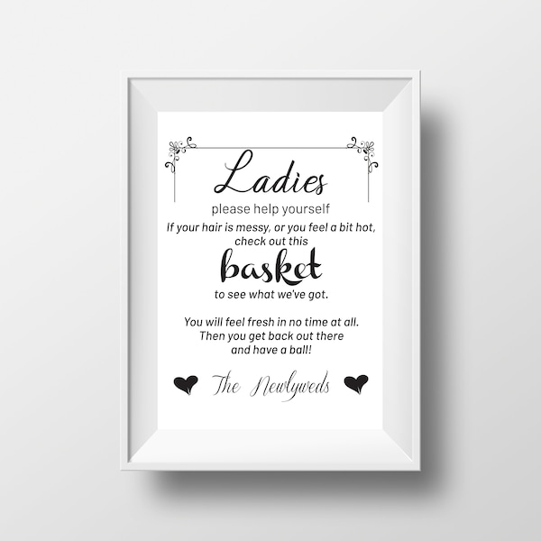 Wedding Bathroom Basket Etsy