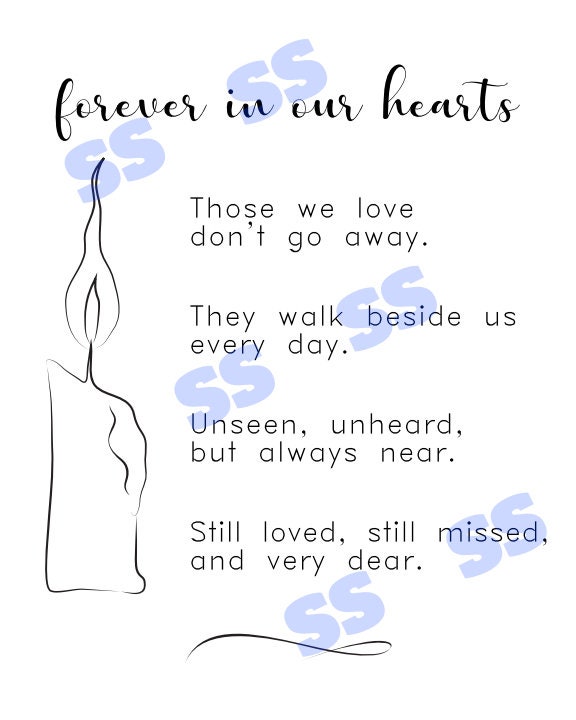 Forever in Our Hearts Printable Download Wedding Sign - Etsy