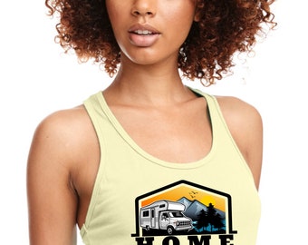 Motor Home Camping Art: Nature Shirt Design (PDF & PNG)