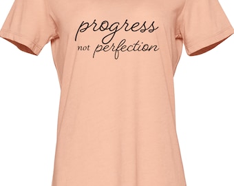 Progress Not Perfection SVG, PDF, PNG - Cricut & Silhouette Cut File (Digital Download)