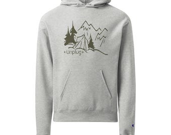 Champion Unisex Hoodie: Hiking, Camping, Outdoors - Nature Lover Gift