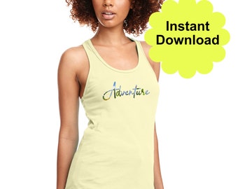 Adventure Hiking Shirt Design: Nature Lover Gift (PDF & PNG)