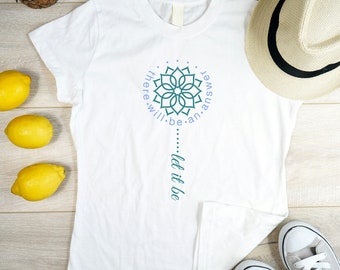 Let It Be design commercial license PDF + PNG file - graphic for shirts, mugs, bottles, stickers